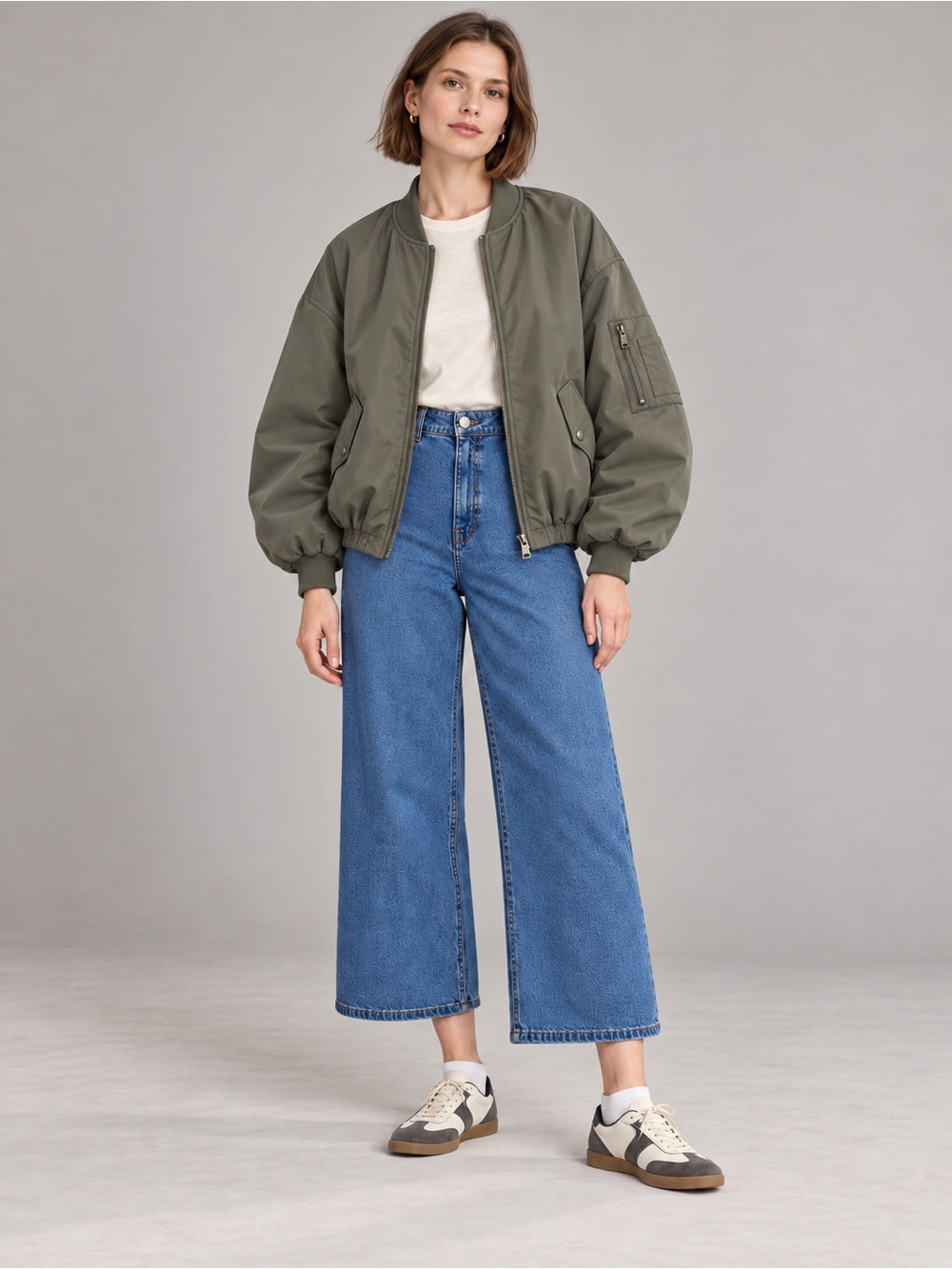 BIMBA Y LOLA High Waisted Wide Leg Jeans Medium Wash Size EU 38 US 6